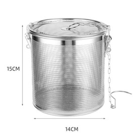 CAASFOOY Stainless Steel Seasoning Bag, Spice Filter, Spice Seasoning Spice Ball, Spice Filter Seasoning Strainer with an Extended Hanging Chain, for Filtering Soup, Tea, Herbs