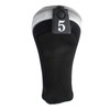 Andux Wood Golf Headcovers Golf Wood Driver Headcovers with Interchangeable
