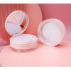 Feilguee 1PCS Portable Powder Compact Case Leak-free Reusable Plastic Powder