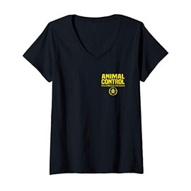 Womens Animal Control Officer Public Safety Uniform Patrol Duty V-Neck T-Shirt