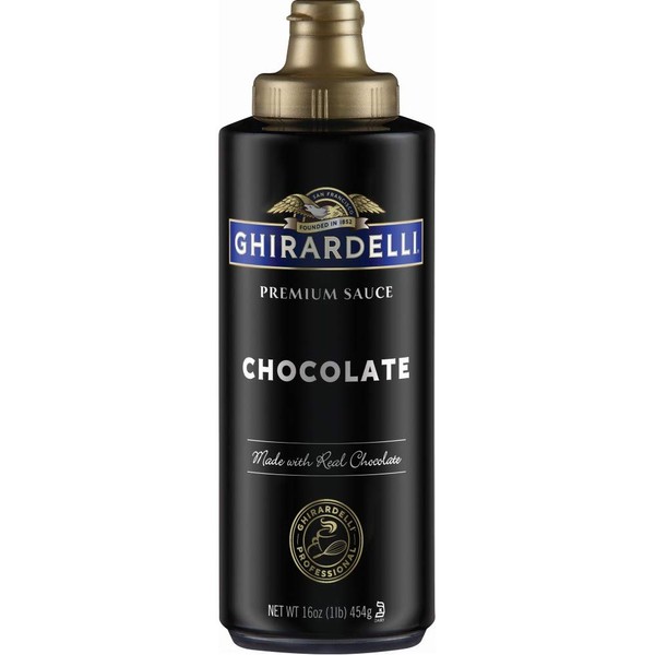 Ghirardelli Chocolate Flavored Sauce, Chocolate, 16- Ounce Bottles (Pack of 6)