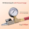 RV Winterizing Kit Winterize Sprinkler Blowout Adapter with Integrated Pressure