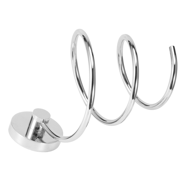 WallMounted Hair Dryer Holder Hairdressing Blower Bracket Bathroom Shelf Storage