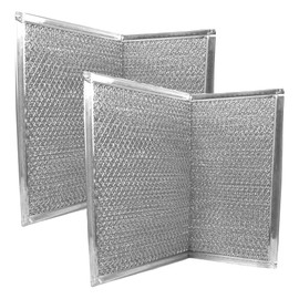 Air Filter Factory Grease Filter SR610080, 610080 R610080 830865, PM44WW, PM44BL, SR610081, R610038, 610038, RHF1119, AW19356 Replacement For Broan Aluminum Mesh Grease Filter 2-Pack