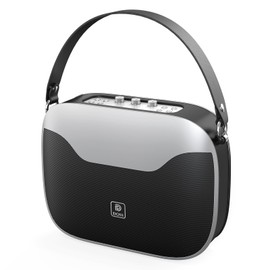 DOSS SoundBox H100 Bluetooth Speaker with 50W Immersive Sound, 24H Playtime, Wireless Stereo Pairing, Battery Sharing, Treble & Bass Adjustment, Portable with Flexible Handle for Party, Home