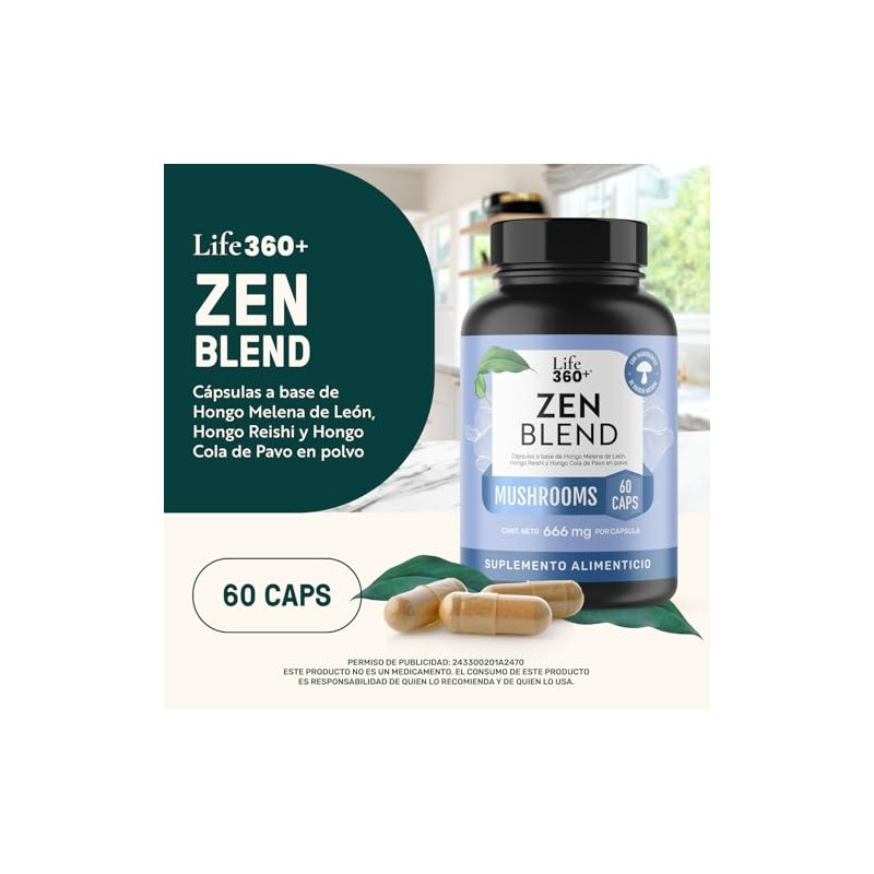 LIFE 360+ Zen Blend con Melena de León | 60