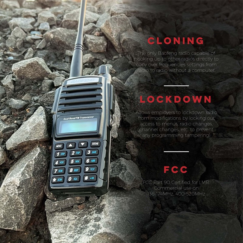 BaoFeng UV-82C Dual-Band 136-174/400-520 MHz FM Ham Two-Way Radio, Transceiver,