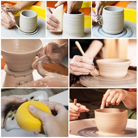 TWBEST Modelling Tool Set, 56 Pieces Modelling Tool Sculpting Tool, Polymer Clay Tools Pottery Tool Set for DIY Crafts, Sculpture, Beginners, Pottery, Clay Tools