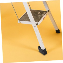 HOMSFOU 4pcs Anti Skid Rubber Ladder Feet Covers Durable Ladder Leg Caps for Home Ladder Accessories Heavy Duty Non Slip Pads for Ladder Safety and Stability