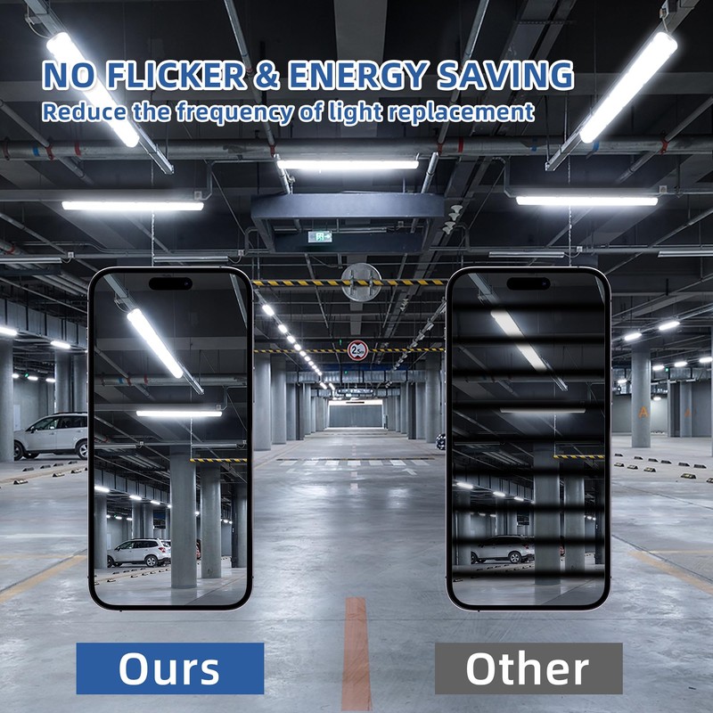 hykolity 4FT LED Vapor Tight Light, 40/50/60W Vapor Light Fixture