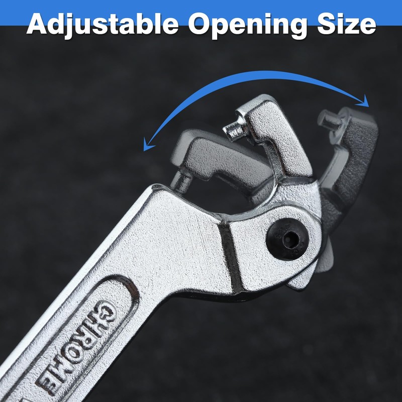 LEONTOOL Adjustable C Spanner Hook Wrench Tool Adjustable Pin Spanner