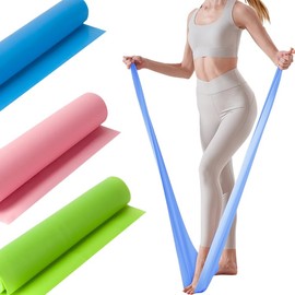 Bandas de Resistencia 3PCS, Banda Elástica Super Bandas de Resistencia 150cm Aplicable para Casa, Gym, Yoga, Pilates, Fisioterapia