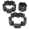 3PCS Flower Shaped Cutter Set Leather Cutting Die Leather Cutting