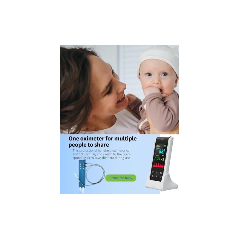 Toddler SpO2 Fingertip Clip Sensor - Compatible with HealthTree Hand