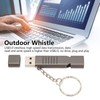 Whistle Flash Drive SOS Outdoor Waterproof 120dB Sound Multifunction Zinc