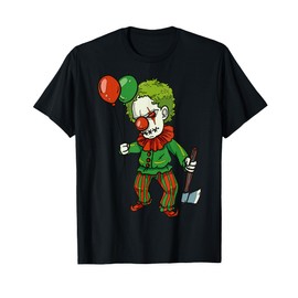 Cartoon Clown With Balloons Colorful Character For Kids T-Shirt