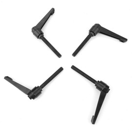 4pcs Adjustable Mounting Handle Metal Machine Buttons M10 Male Thread Adjustable Female Thread Mounting Handle Machine Buttons Machine Necessary Parts Stainless Steel (80 mm)