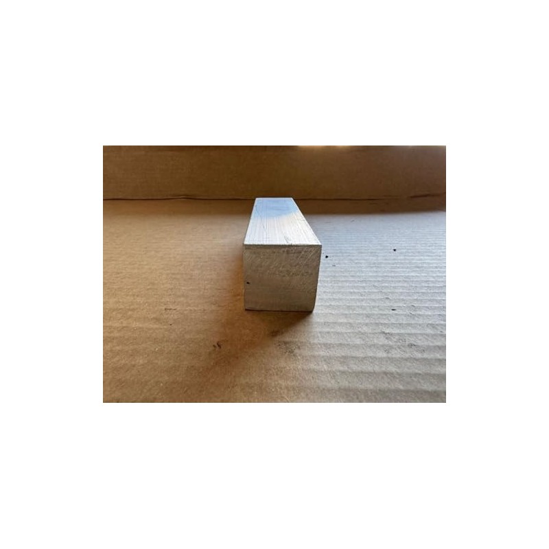 Aluminum Square Bar, 1.5" x 1.5", Solid Stock, Machining, 6061-T6511,