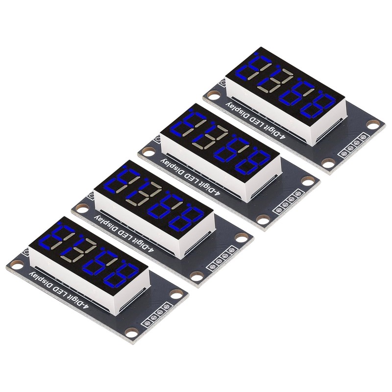 4 Sets Digital Tube Display Module LED 4 Digit 7