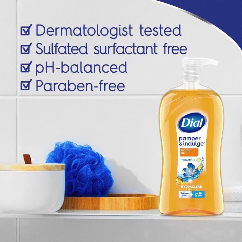 Dial Body Wash, Pamper & Indulge Marula Oil, 32 Fl