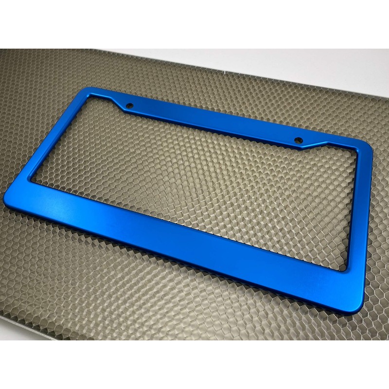 Special Edition Anodized Aluminum CAR License Plate Frames - Blue