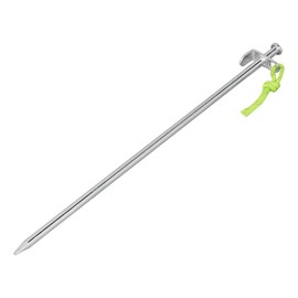 6 x Zeltheringe Camping 20 bis 40cm Bodenanker L Haken oder P-Haken Hering Zelt mit Ø 9mm und Material aus verzinktem Stahl Felsbodenhering für harten Boden (6X Felsbodenhering 40cm L-Haken Ø9mm)