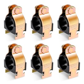LBG Products 6 Pack Rubber Cushion Strut Clamp, 1-1/4" OD Pipe Strut Clamps for Mounting Copper Piping,PEX Pipe,CVPC Tubing,Heat Resistant Mount Strut Clamp,Easy Installation with Bolts and Nuts
