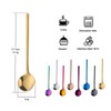 TEHAHA 8 Pcs Coffee Spoons, Stainless Steel Espresso Spoon，5.3 Inches