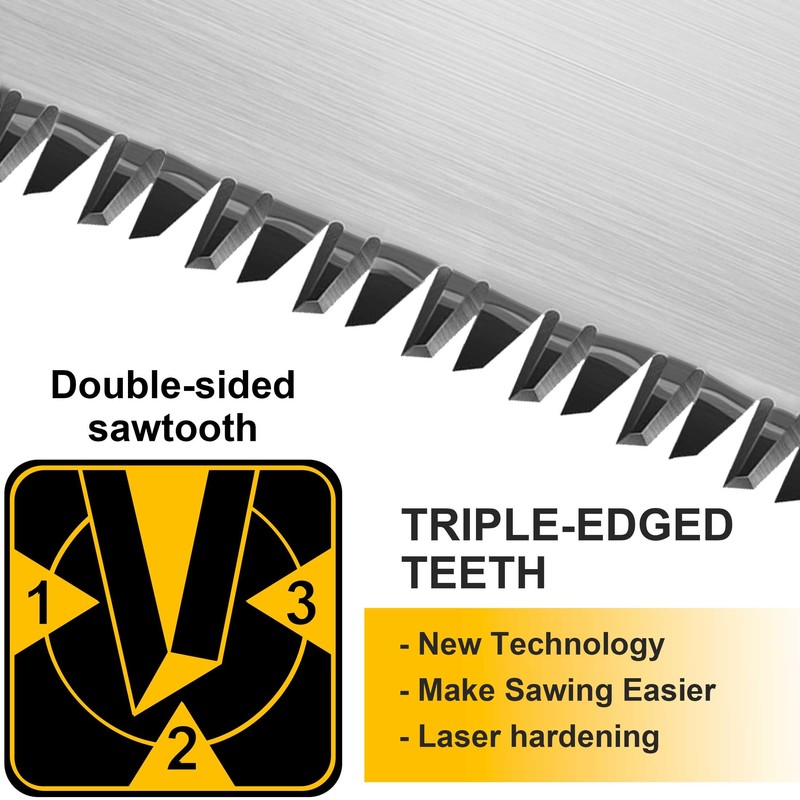 Hanpex Mini Japanese Double Edge Pull Hand Saw 7" -