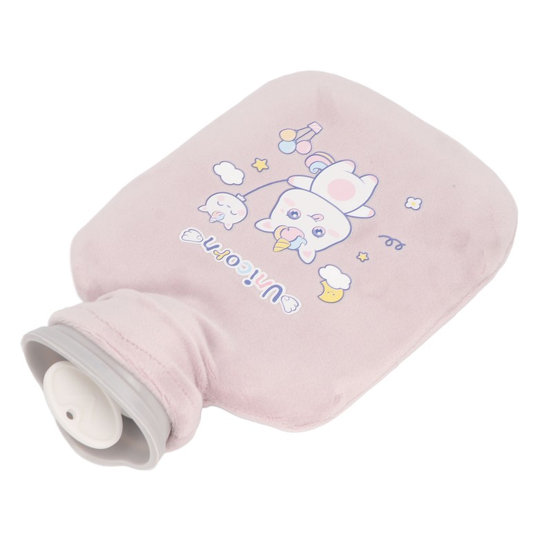 Hot Water Bottle with Soft Cover Student Home Portable Cute