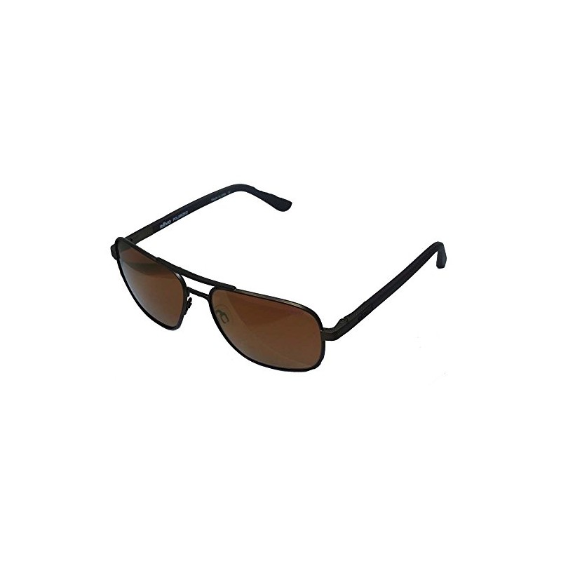Revo Freeman RE 1012 02 OR Polarized Rectangular Sunglasses, Brown/Open
