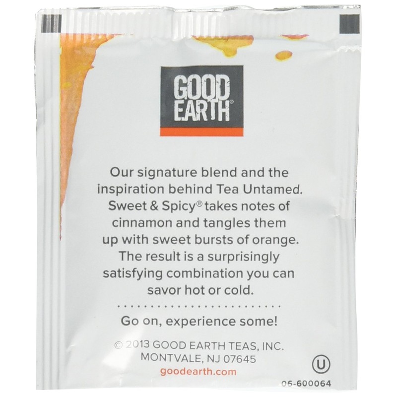Good Earth Sweet & Spicy Herbal & Black Tea, 18