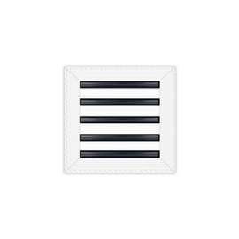 BUILDMART - 10x10 Mud in Air Vent Cover - Drywall Mud-in White Air Vent - Mud Linear Slot Diffuser - Register Grille for Ceiling and Walls - Texas Buildmart
