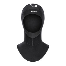 ZCCO Scuba Diving Hood 3mm Neoprene Wetsuit Cap for Water Sports. Durable, Stretchable & Thermal for Snorkeling, Kayaking, Sailing & Canoeing(3XM-M)