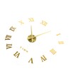 DIY Wall Clock Frameless Design Self Adhesive 3D Decorative Effect