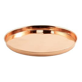 Round Copper Tray, 12-in