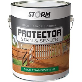 Storm System Protector - Cedartone, 1 Gallon, Protects Outdoor Wood from Water & UV Rays, Siding, Fence & Deck Stain and Sealer, Outdoor Wood Stain and Sealer