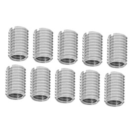 GANAZONO 10pcs Stainless Steel Thread Adapter Inserts for Internal External Thread Repair Metal Fasteners for DIY Automotive Machinery Applications