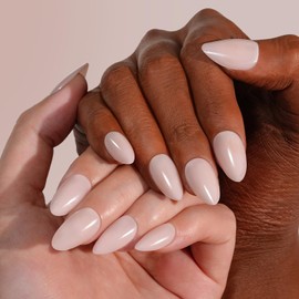 Nude Pink Press On Nails for Women 30Pcs 15 Sizes, Fake Nails Short Almond, Pink Glue On Nails, Artificial Nails with Glue for Narrow Short Wide Flat Nail Beds