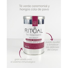 Té Verde Immune Booster con Hongo Cola de Pavo – Ritual Gourmet, Orgánico y Sin Azúcar