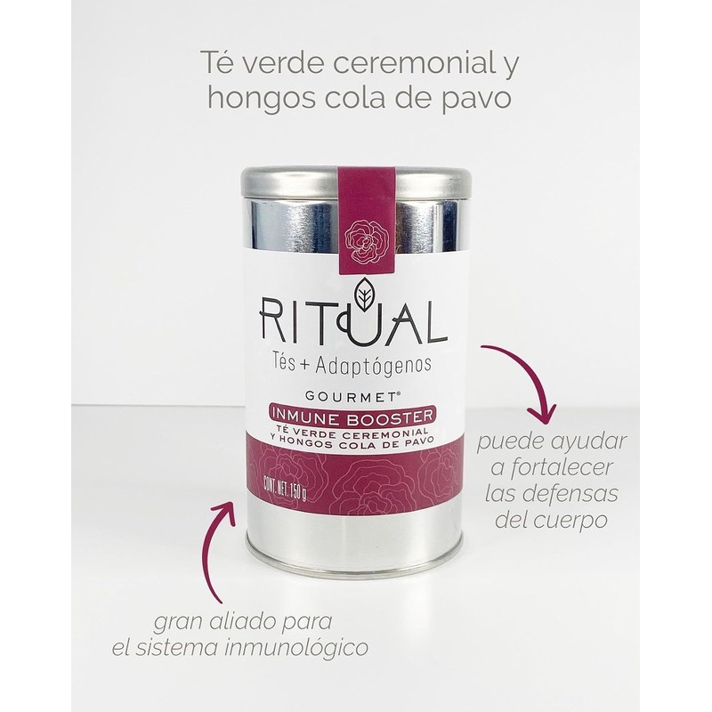 Té Verde Immune Booster con Hongo Cola de Pavo –