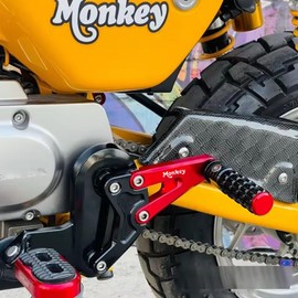 BOFOMTT for Monkey 125 Monkey 125 monkey125 2025 2024 2023 2022-2018 Accessories Gear Lever Pedal Foot Pedal Motorcycle Gear Lever Foldable Rear Foot Pedal Aluminum Alloy Pedal (red)