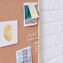 Heatunk 200-Pack Clear Plastic Head Push Pins with Steel Point - Office and Home Use