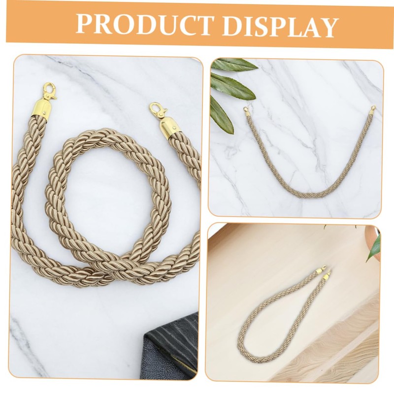 OSALADI Jute Weave Guardrail Hanging Rope Crowd Control Ropes for