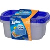 Ziploc Container Large Rectangle, 9 cup Containers (4ct)
