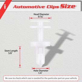 OTUAYAUTO 50 Pcs GM 15960325 Door Panel Retainer Clips, Replacement for Chevy 95-99 Suburban 95-20 Tahoe, C1500 C2500 C3500 K1500 K2500 K3500 & GMC Yukon Suburban C1500 C2500 C3500 K1500 K2500 K3500