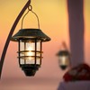 Solar Lantern Outdoor, Hanging Waterproof Solar Lights with Wall Mount