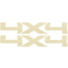 Vinylmark LLC Replacement 4x4 Decals (Gold) - 2009 to 2014 Fits Ford Truck Bed