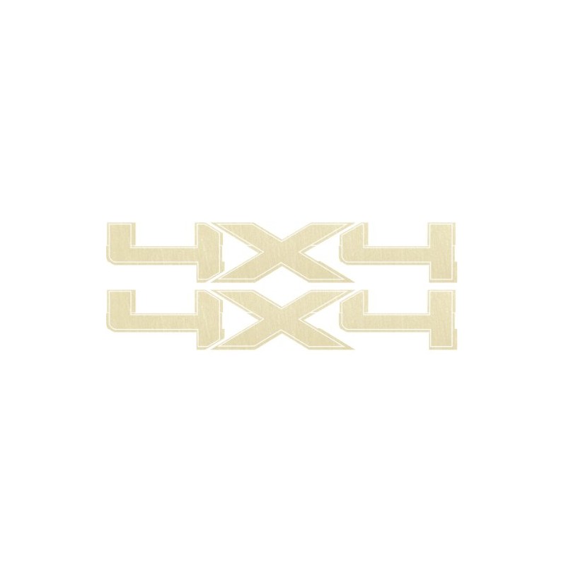 Vinylmark LLC Replacement 4x4 Decals (Gold) - 2009 to 2014