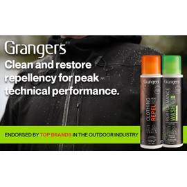 Grangers Outdoor Mountain Climbing Camping Clothing Care Twin Pack Performance Wash Concentrate & Clothing Repel 1500014